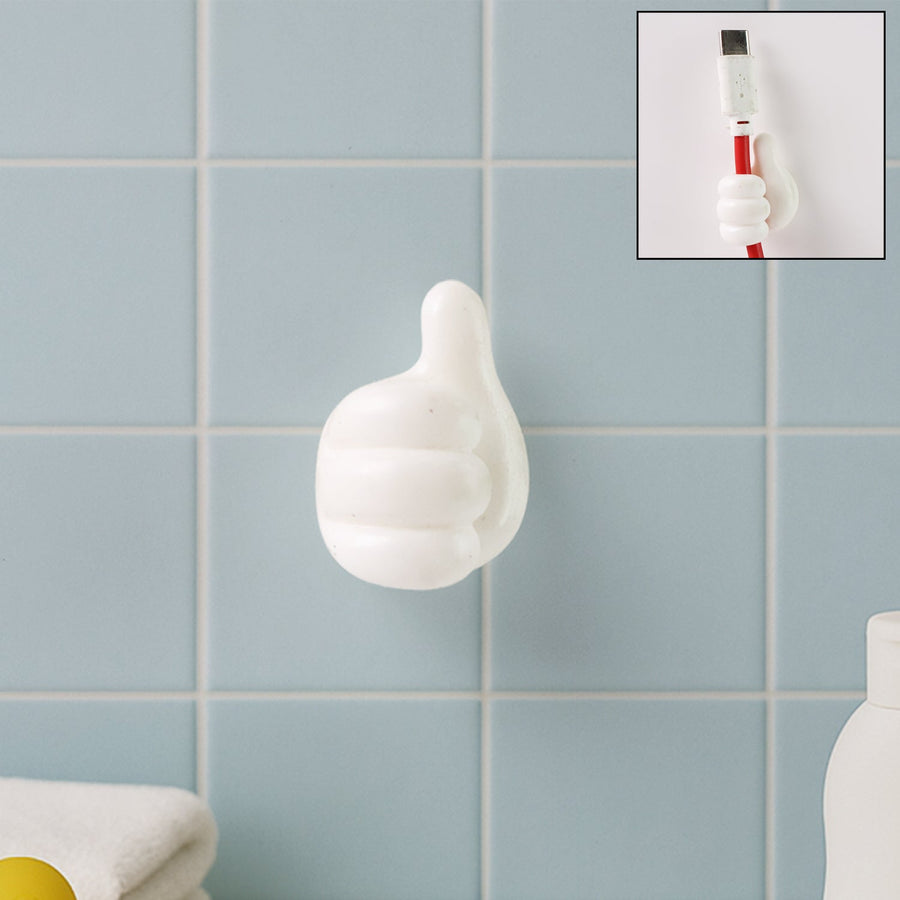 Hand-Shaped Wall Clip – Flexible Silicone Cable & Key Organizer