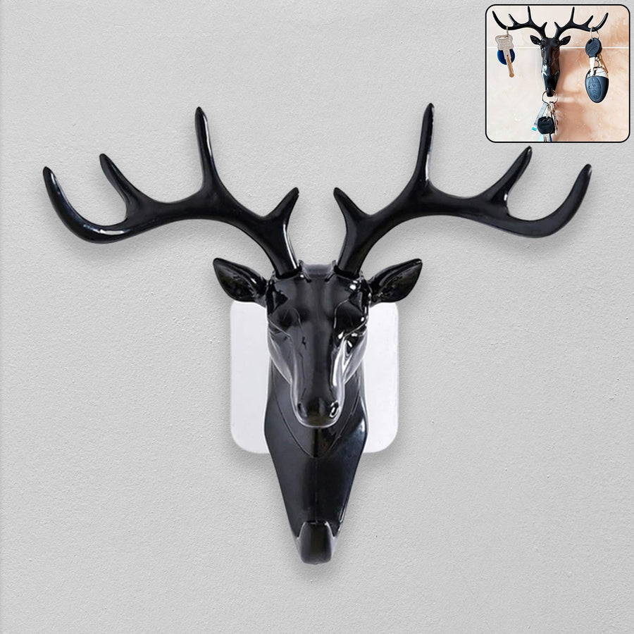 Deer Head Wall Hook – Self-Adhesive & Decorative | Styleva