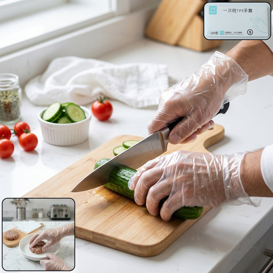 Disposable Plastic Gloves – Hygienic & Convenient for Food & Cleaning
