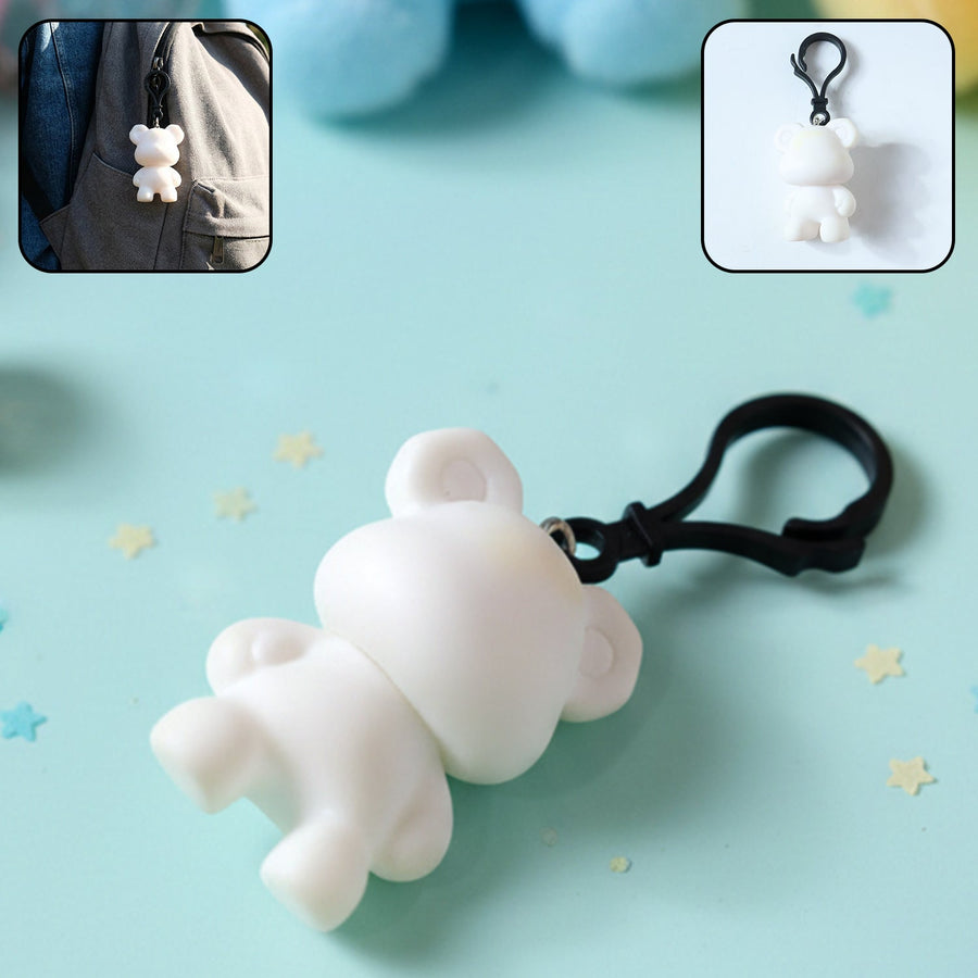 Bear Figure Keychain – Cute Cartoon Clip Charm