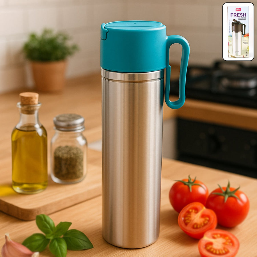 Stainless Steel Oil Pourer – 1000ML Leak-Proof Kitchen Bottle