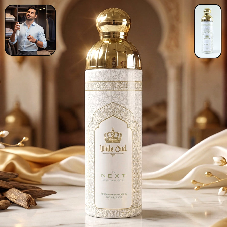 White Oud Body Spray – Long Lasting Luxury Fragrance for Men & Women