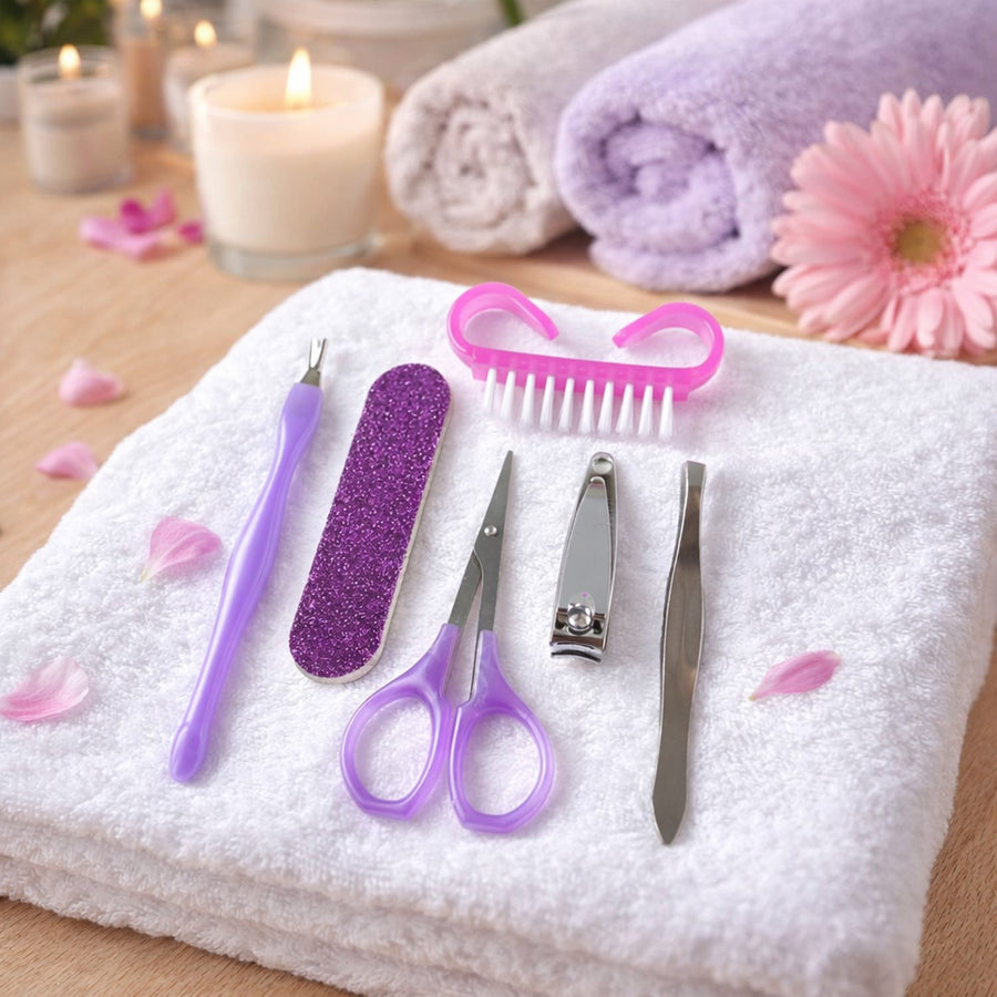 6 In 1 Nail Care Kit – Complete Grooming & Travel Set