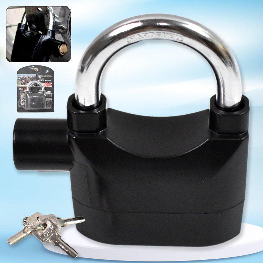 Siren Alarm Lock – Waterproof Anti-Theft Padlock | VelvaBloom