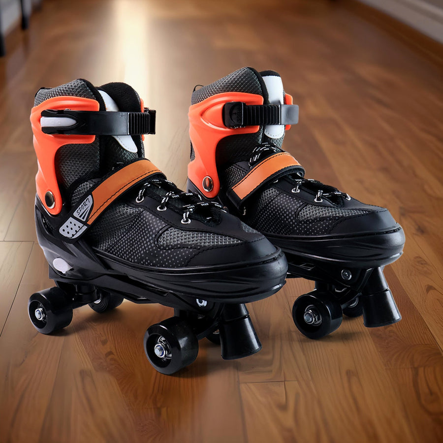 Adjustable Quad Roller Skates for Kids – XL Size with Safety Features