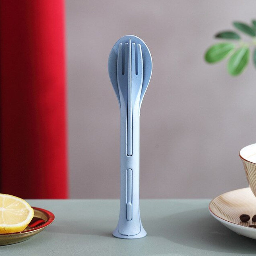 Reusable Cutlery Set – 3-in-1 Spoon Fork Knife | Portable Travel