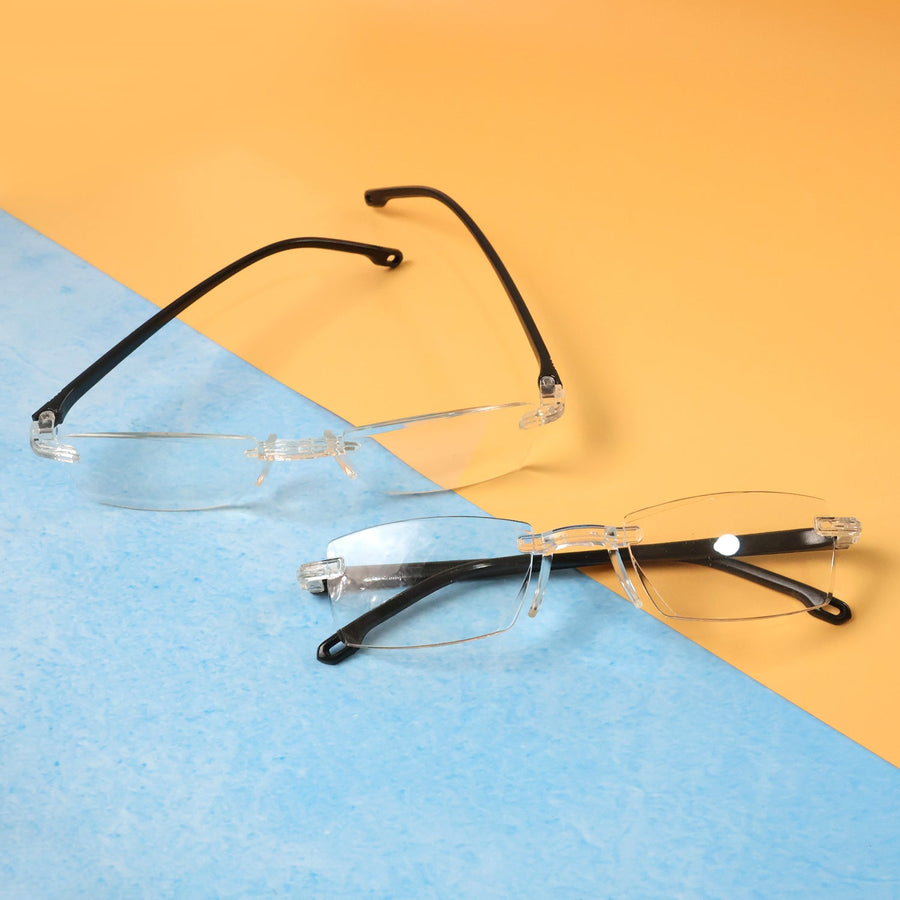 Rimless Reading Glasses – Lightweight Pack of 2 Comfort Readers