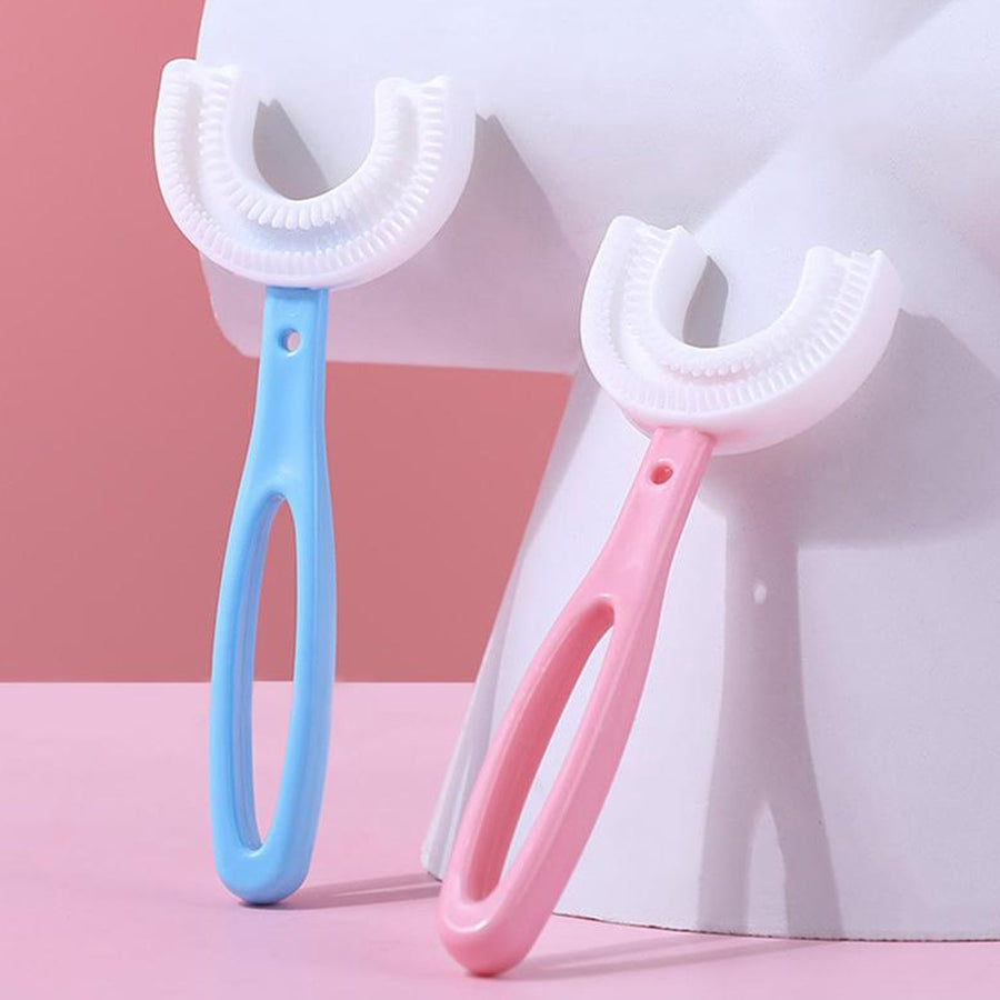 Kids U-Shaped Toothbrush – Gentle Cleaning for Toddlers | Mini Bubbles