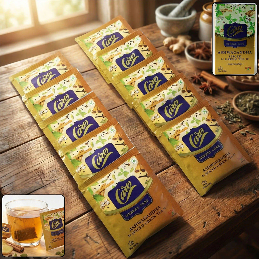 Ashwagandha Spiced Green Tea – Relaxing Antioxidant-Rich Herbal Brew