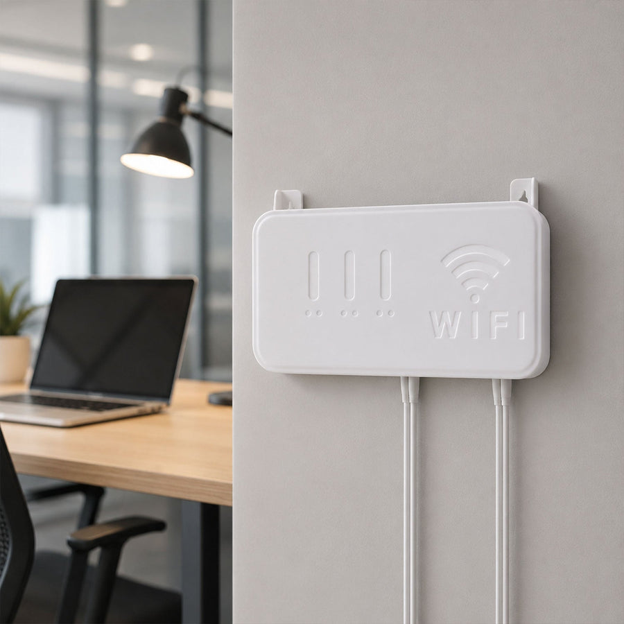 Wall Mount WiFi Router Holder – Space-Saving Cable Management Solution