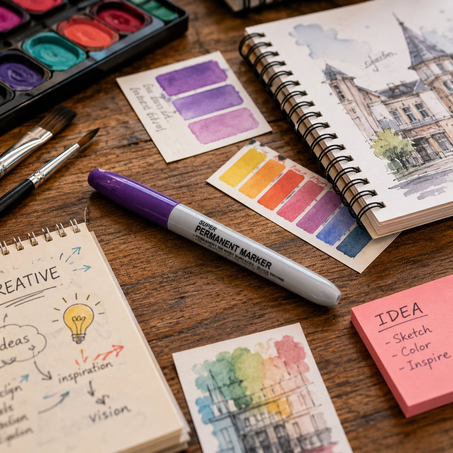 Permanent Marker – Waterproof, Quick-Dry Multicolor Writing Pen