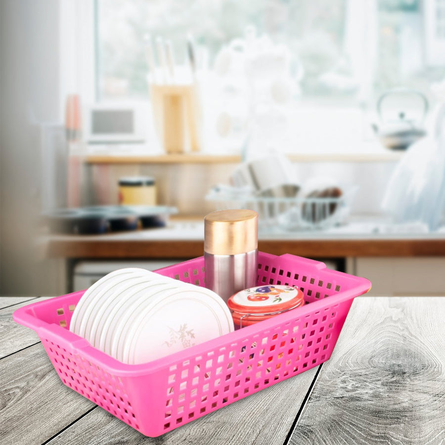 Plastic Fruit Basket – Medium Cane Style Storage & Decor | Tidy Table