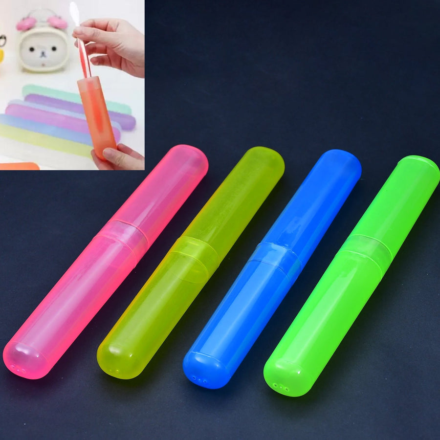 Toothbrush Cover Set (4pc) – Anti-Bacterial Travel Holder | BrushedUp