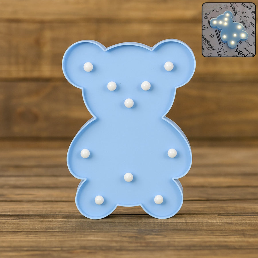 Teddy Bear LED Night Light – Soft Glow Battery Operated Lamp
