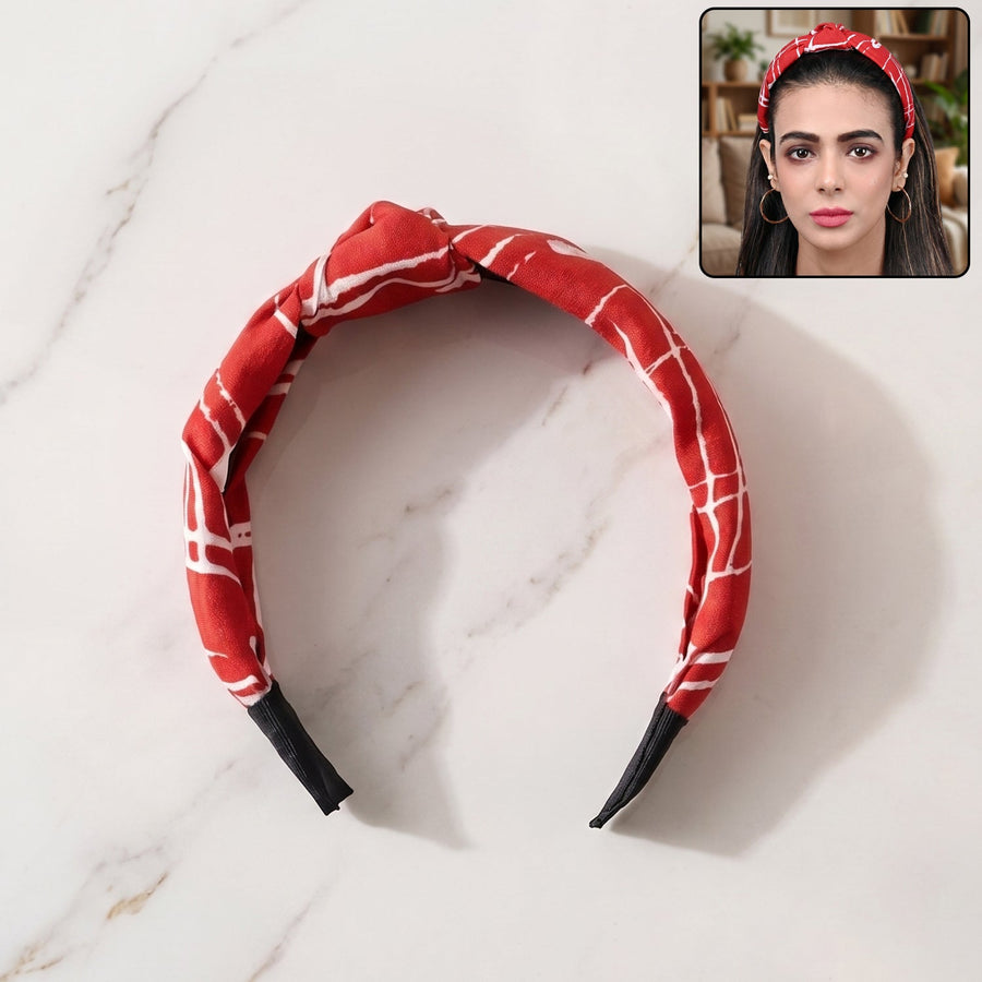 Printed Knot Hairband – Stylish & Comfortable for Women