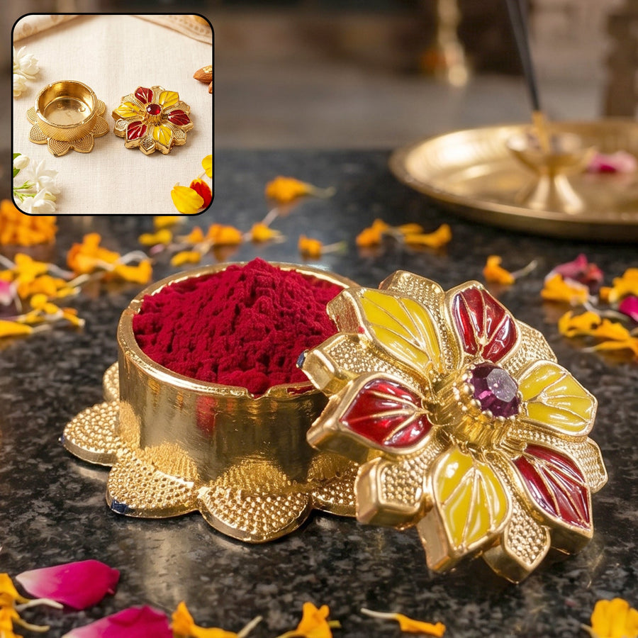 Kankavati Kumkum Box – Elegant Traditional Storage for Pooja