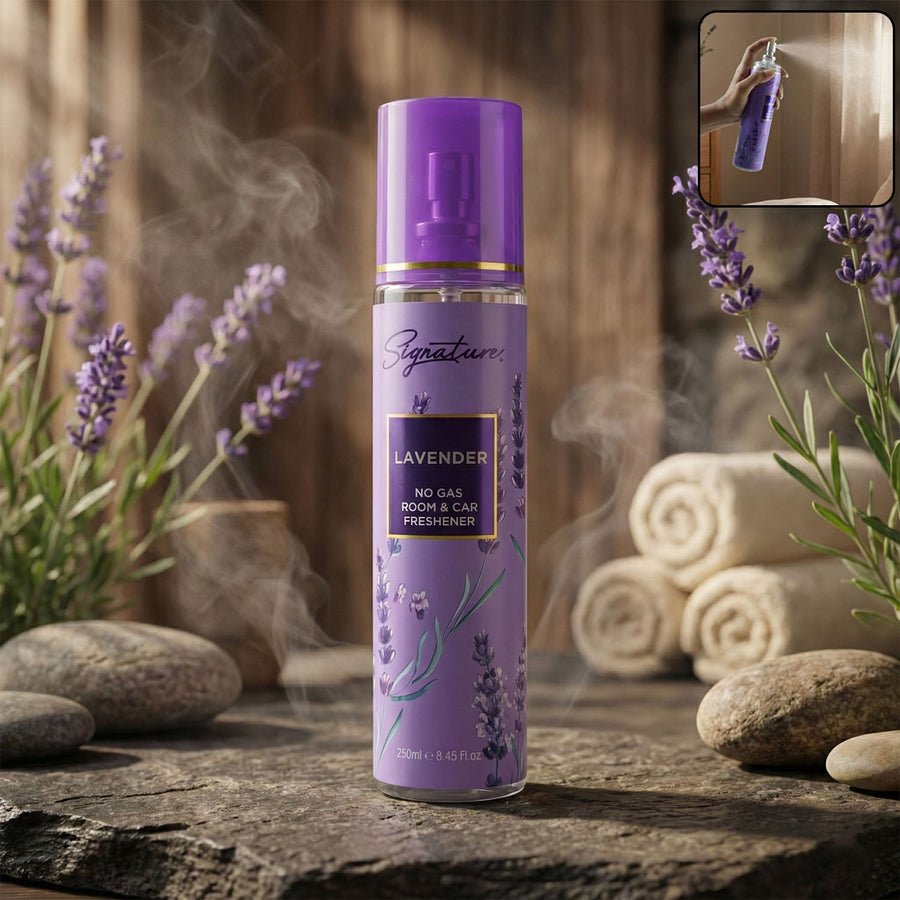 Lavender Room & Car Freshener – No Gas 250ml Spray