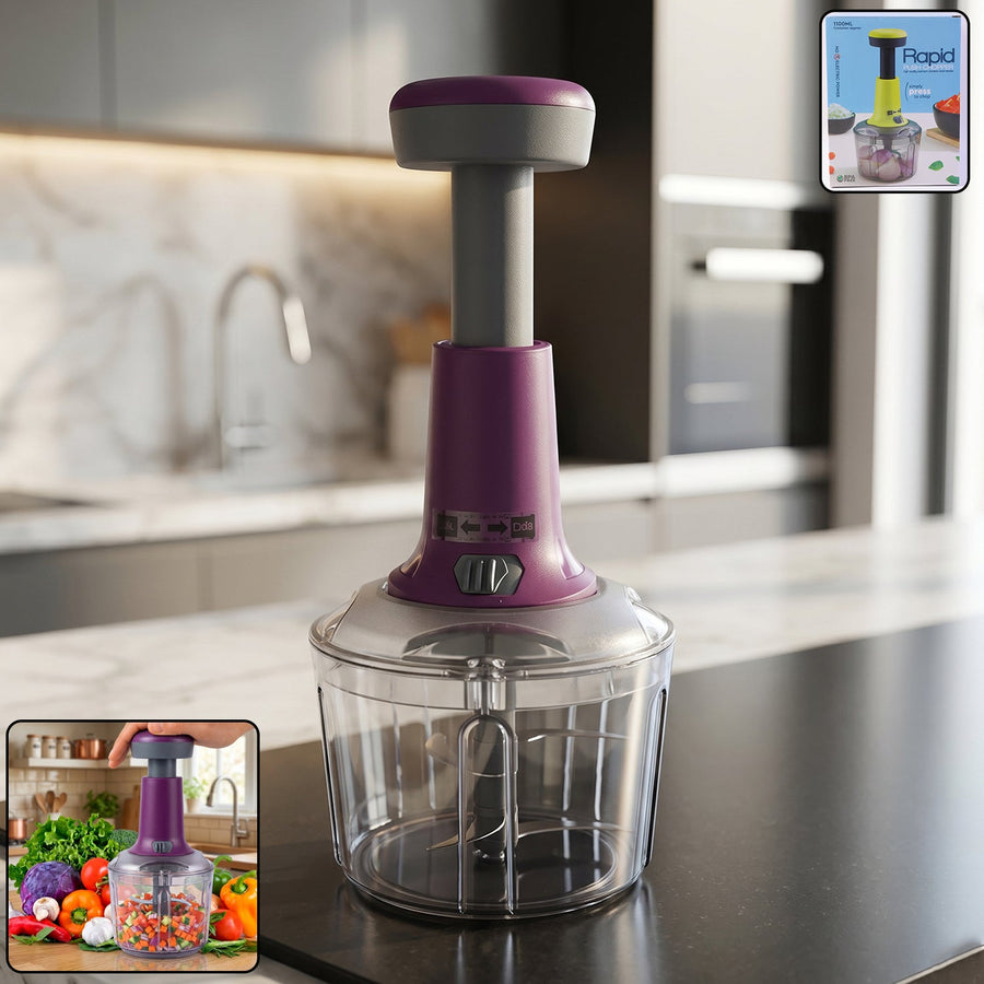 Push Chopper 1100 ML – Efficient Manual Vegetable Slicer