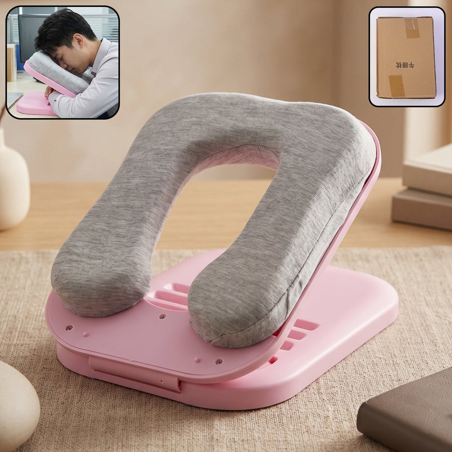 Foldable Soft Nap Doughnut Pillow – Compact Neck Support Cushion