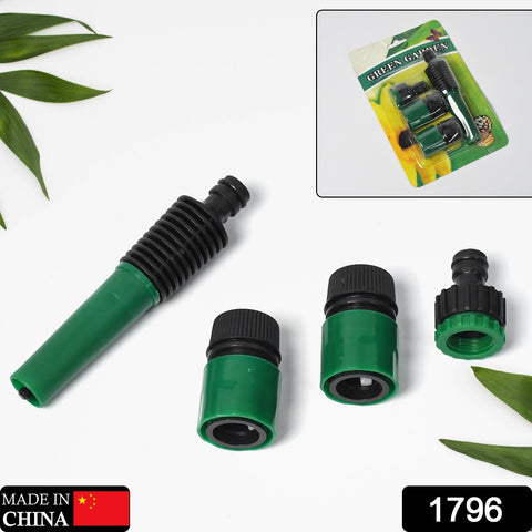 Garden Hose Nozzle Set – 4-Piece Durable Plastic | Grow Garden Tools