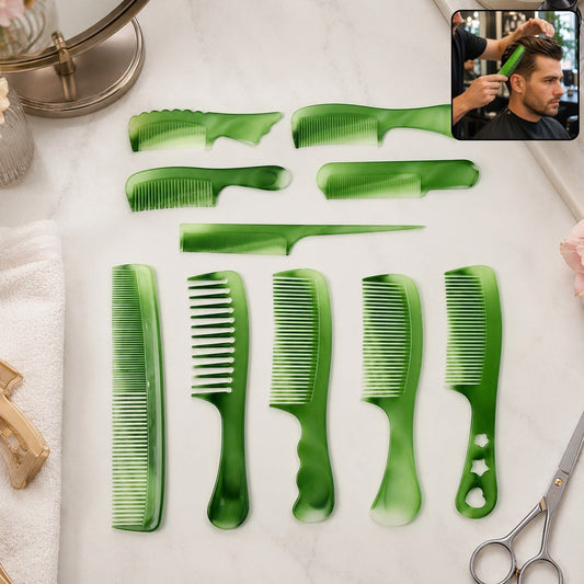 Salon Multipurpose Hair Comb 10 Pc Set Styling Grooming Professional Use (1 Set)